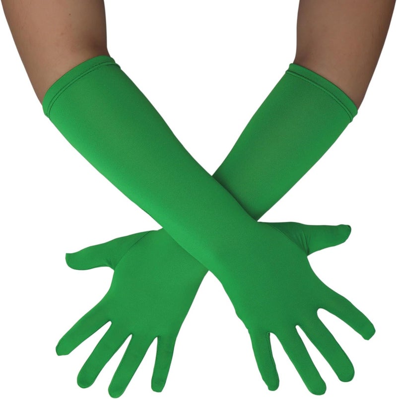 Sheface Men's and Women's 15'' Long Spandex Banquet Party Wedding Gloves - Stretchy Costumes - Image 1